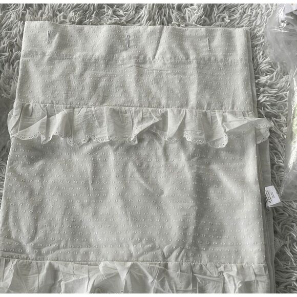 Pottery Barn Kids LoveShackFancy Eyelet Ruffled Shower Curtain - Picture 2 of 5